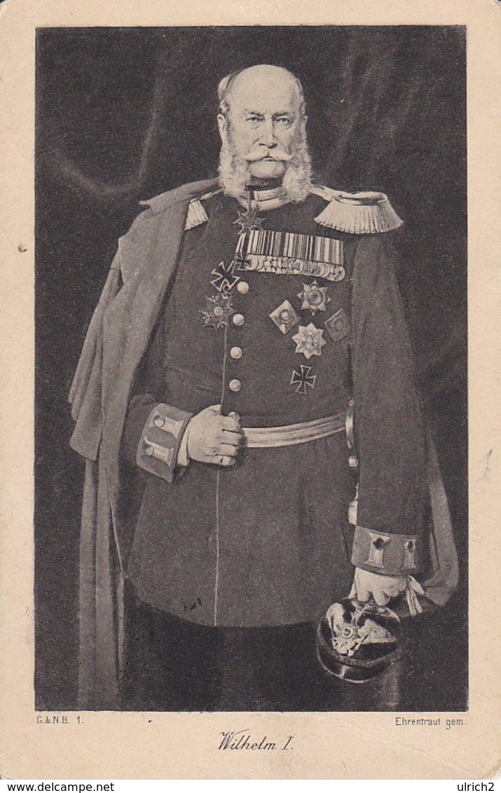 AK Wilhelm I. - Kaiser König - Nachporto - 1908 (36122) - Royal Families