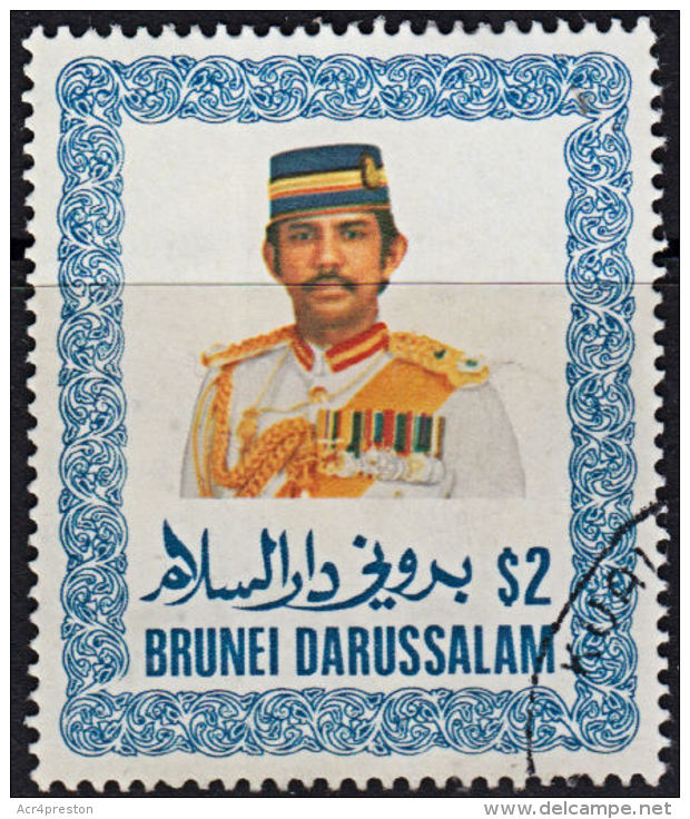 A1015 BRUNEI 1985, SG 380  $2 Sultan Sir Hussanl Bolkiah Mu'izzaddin Waddaulah, Fine Used - Brunei (1984-...)