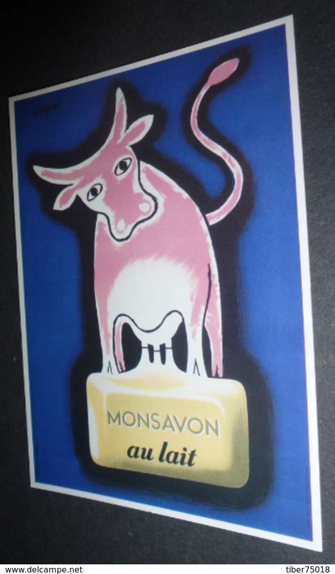 Carte Postale : Monsavon Au Lait (vache) - Illustration : Savignac - Savignac