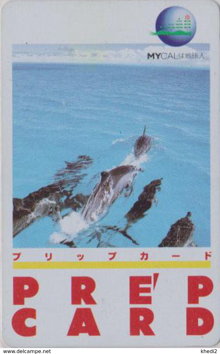 Carte Prépayée Japon - ANIMAL - DAUPHIN - DOLPHIN Japan Prepaid Card - DELFIN Karte - 584 - Delphine