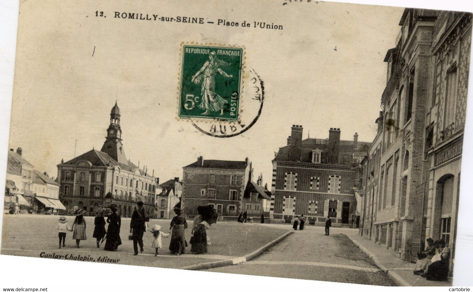 Dépt 10 - ROMILLY-SUR-SEINE - Place De L'Union - Très Animée - Romilly-sur-Seine