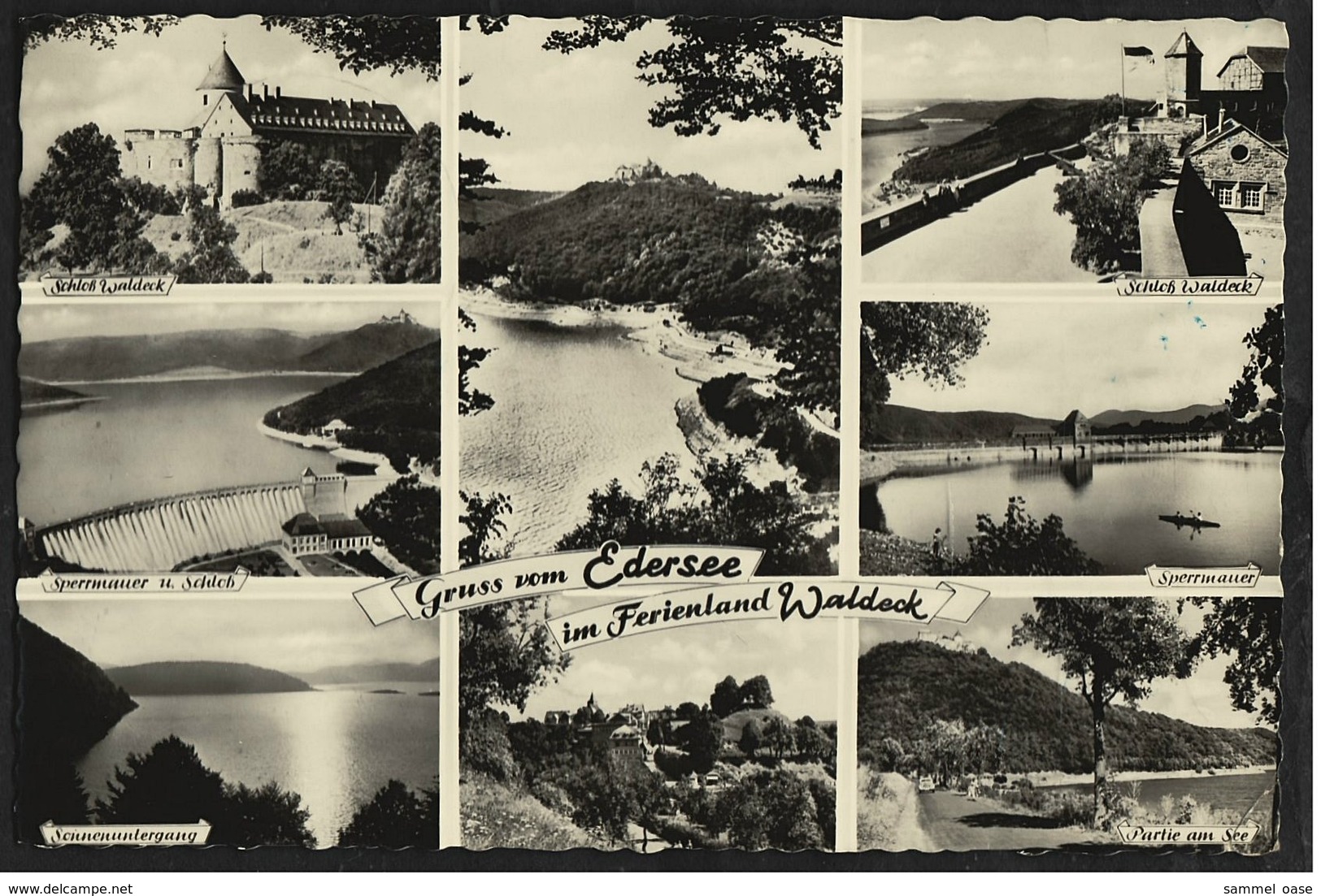 Edersee  -  Mehrbild-Ansichtskarte Ca.1956    (8928) - Waldeck