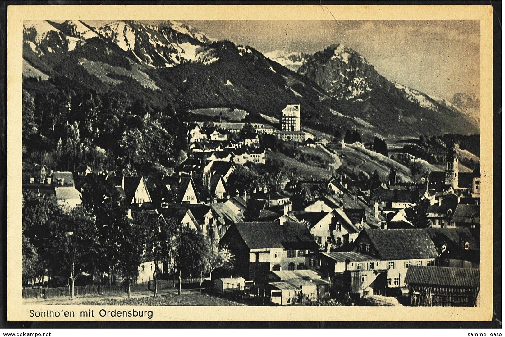 Sonthofen / Allgäu  -  Mit Ordensburg  -  Ansichtskarte Ca.1925     (8898) - Sonthofen