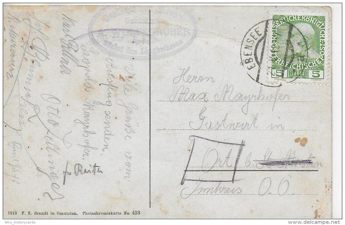 AK 0013  Ebensee - Kais. Jagdschloss Am Vord. Langbathsee / Verlag Brandt Um 1910 - Ebensee