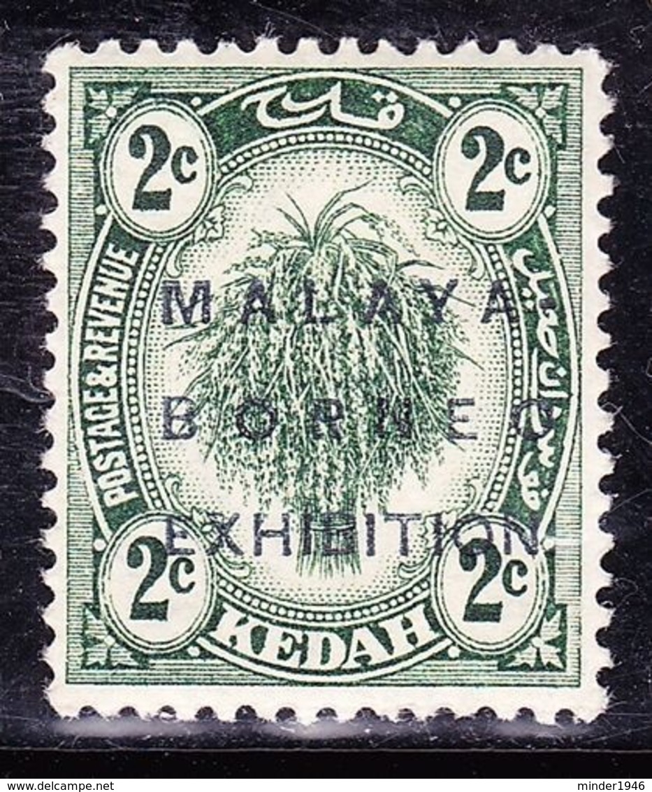 MALAYA KEDAH 1922 2c Green Malaya-Borneo Exh. Ovpt. 'No Stop' SG 41f MNH CV£48 - Kedah