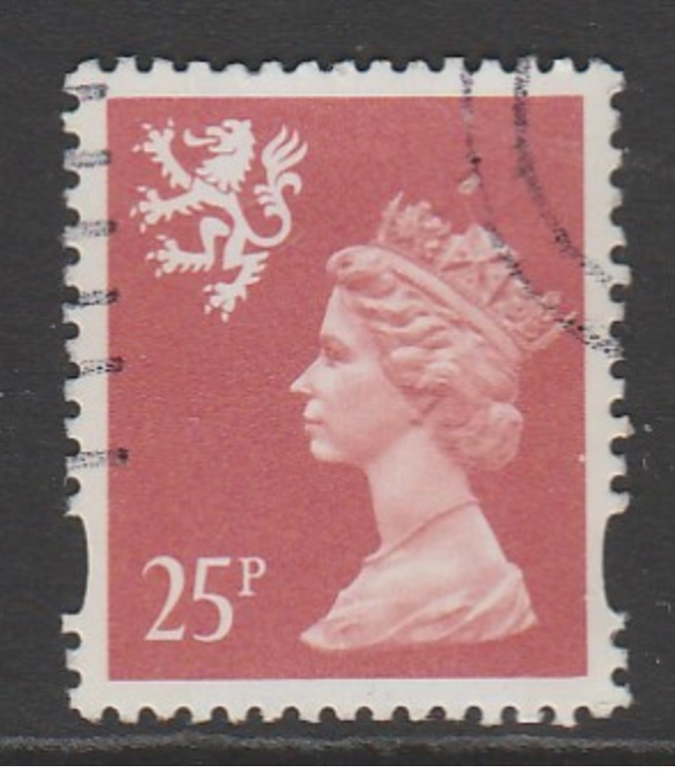 Scotland 1993 Queen Elizabeth II - New Values & Colors 25 P Greyish Red SW 62 O Used - Scotland