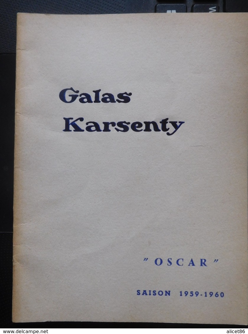 Galas Karsenty 1959-1960 "Oscar" Louis De Funès  / Programme Théâtre - Programmes