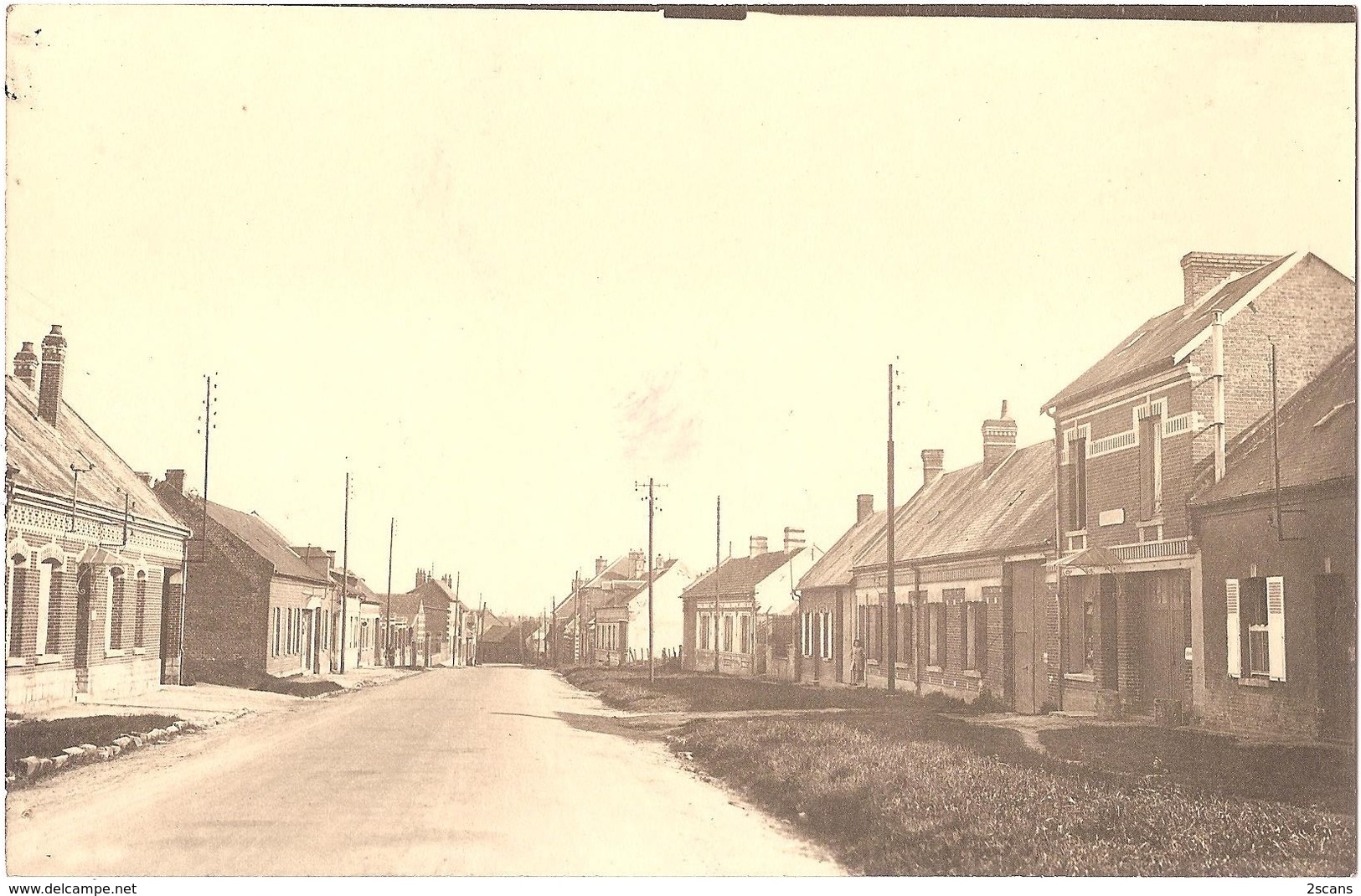 Dépt 80 - ROLLOT - ÉPREUVE De CARTE POSTALE (photo R. LELONG) + PLAQUE De VERRE D'origine - Rue Haute - Édit. Fraissaix - Autres & Non Classés