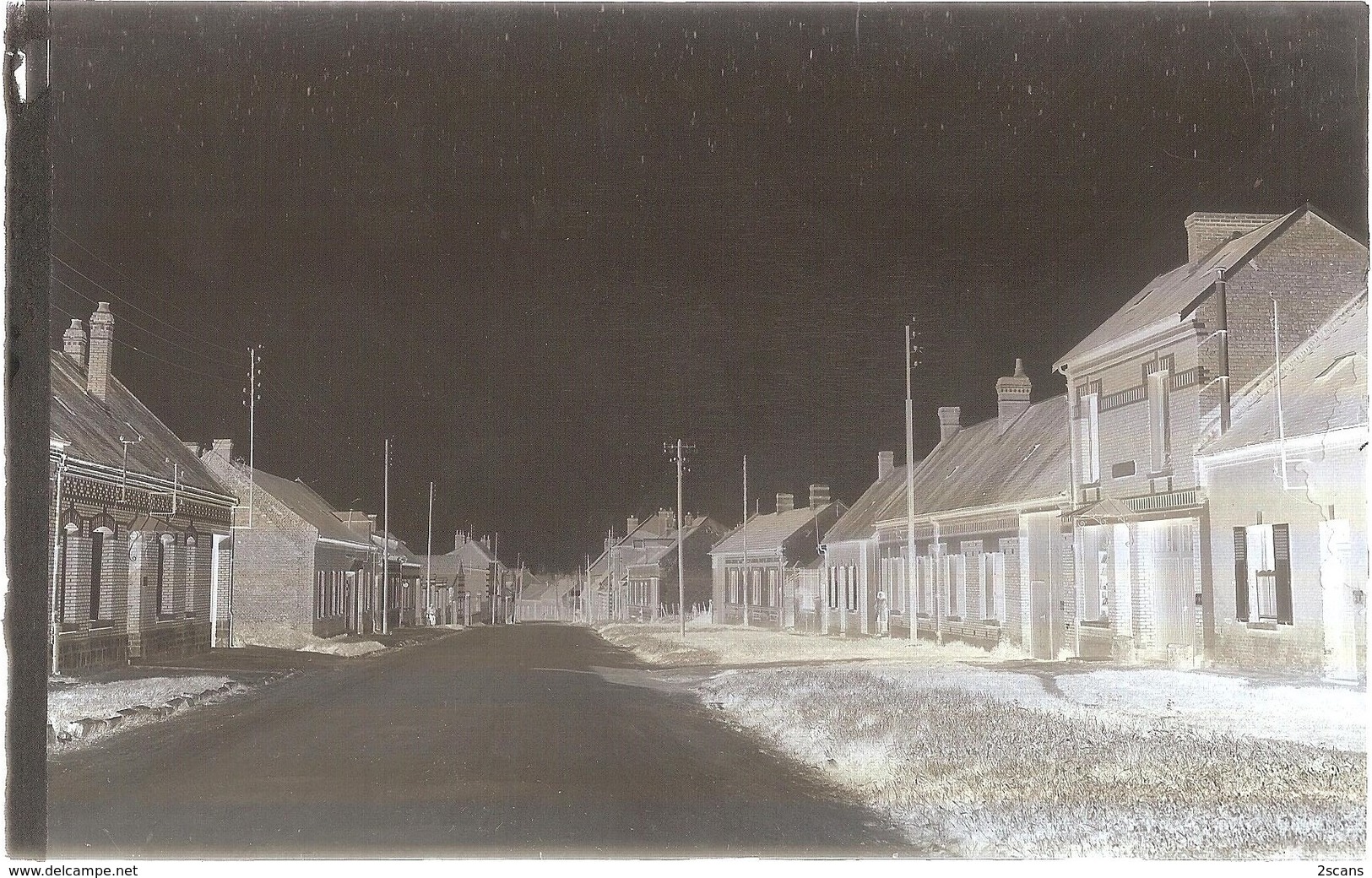 Dépt 80 - ROLLOT - ÉPREUVE De CARTE POSTALE (photo R. LELONG) + PLAQUE De VERRE D'origine - Rue Haute - Édit. Fraissaix - Autres & Non Classés