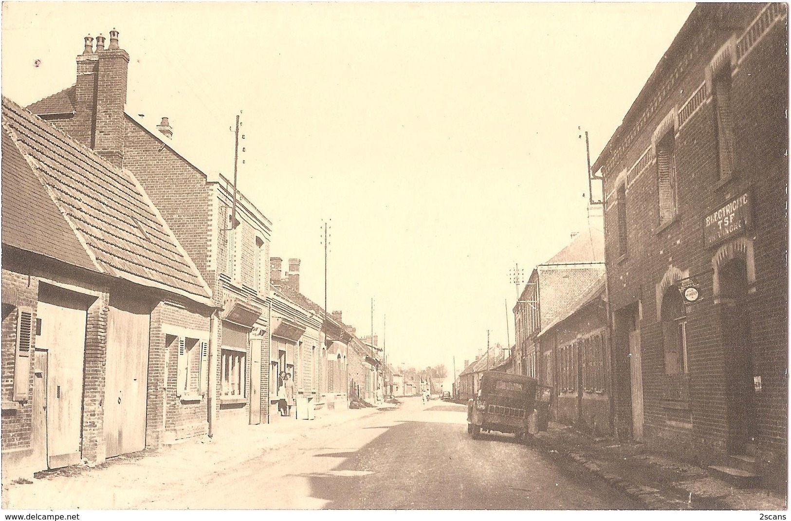 Dépt 80 - ROLLOT - ÉPREUVE De CARTE POSTALE (photo R. LELONG) + PLAQUE De VERRE D'origine - Rue De La Madeleine - Autres & Non Classés