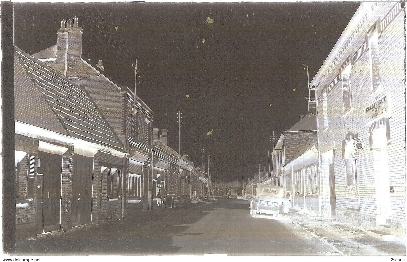 Dépt 80 - ROLLOT - ÉPREUVE De CARTE POSTALE (photo R. LELONG) + PLAQUE De VERRE D'origine - Rue De La Madeleine - Autres & Non Classés