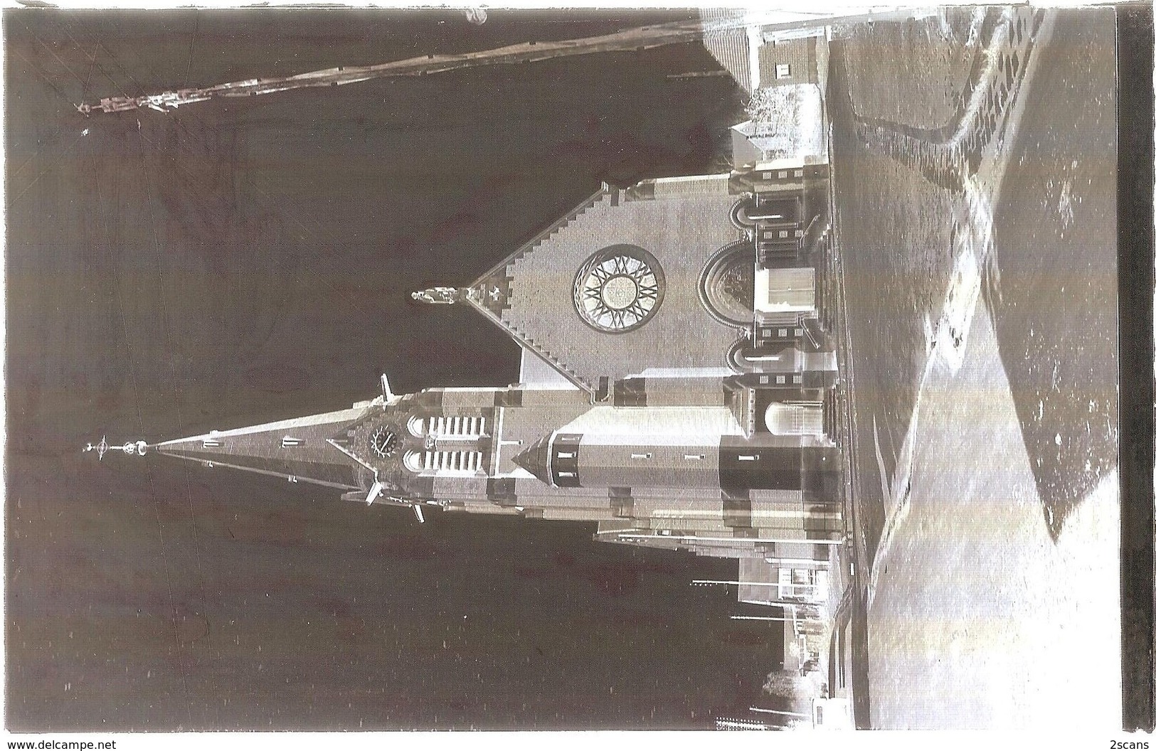 Dépt 80 - ROLLOT - ÉPREUVE De CARTE POSTALE (photo R. LELONG) + PLAQUE De VERRE D'origine - Église - Édit. Mme Fraissaix - Autres & Non Classés