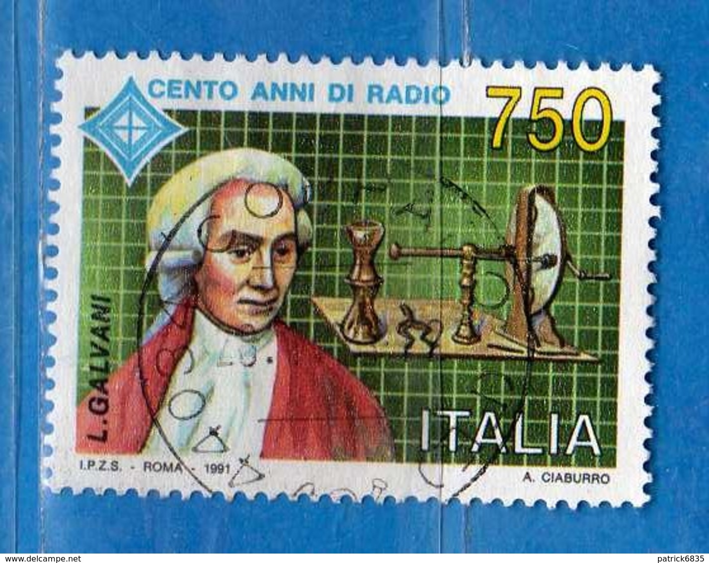 Italia ° - 1991 -  Centenario Della Radio. Luigi Galvani. Unif.1994   Vedi Decrizione - 1991-00: Gebraucht