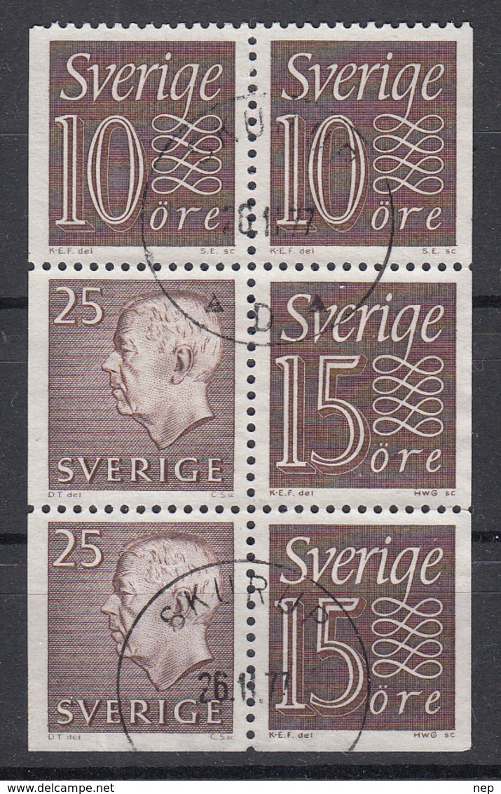 ZWEDEN - Michel - 1961 - Nr 519D/520D-E/478D-E (H-Blatt25) - Gest/Obl/Us - 1951-80