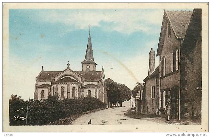 03 , MONETAY SUR ALLIER , Eglise Et Rue Principale , * 246 21 - Andere & Zonder Classificatie