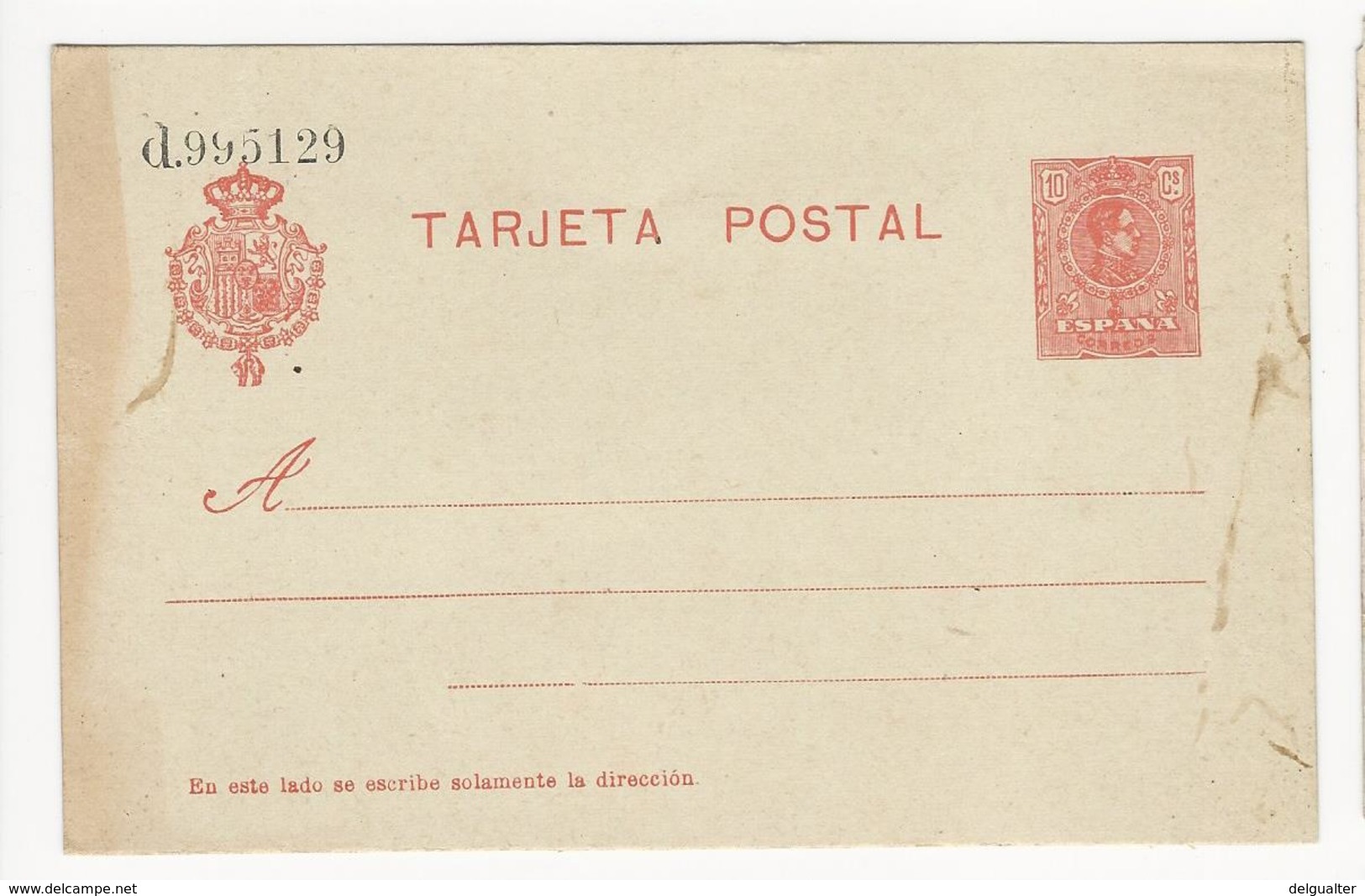 Postal Stationery * Spain * Unused - 1850-1931