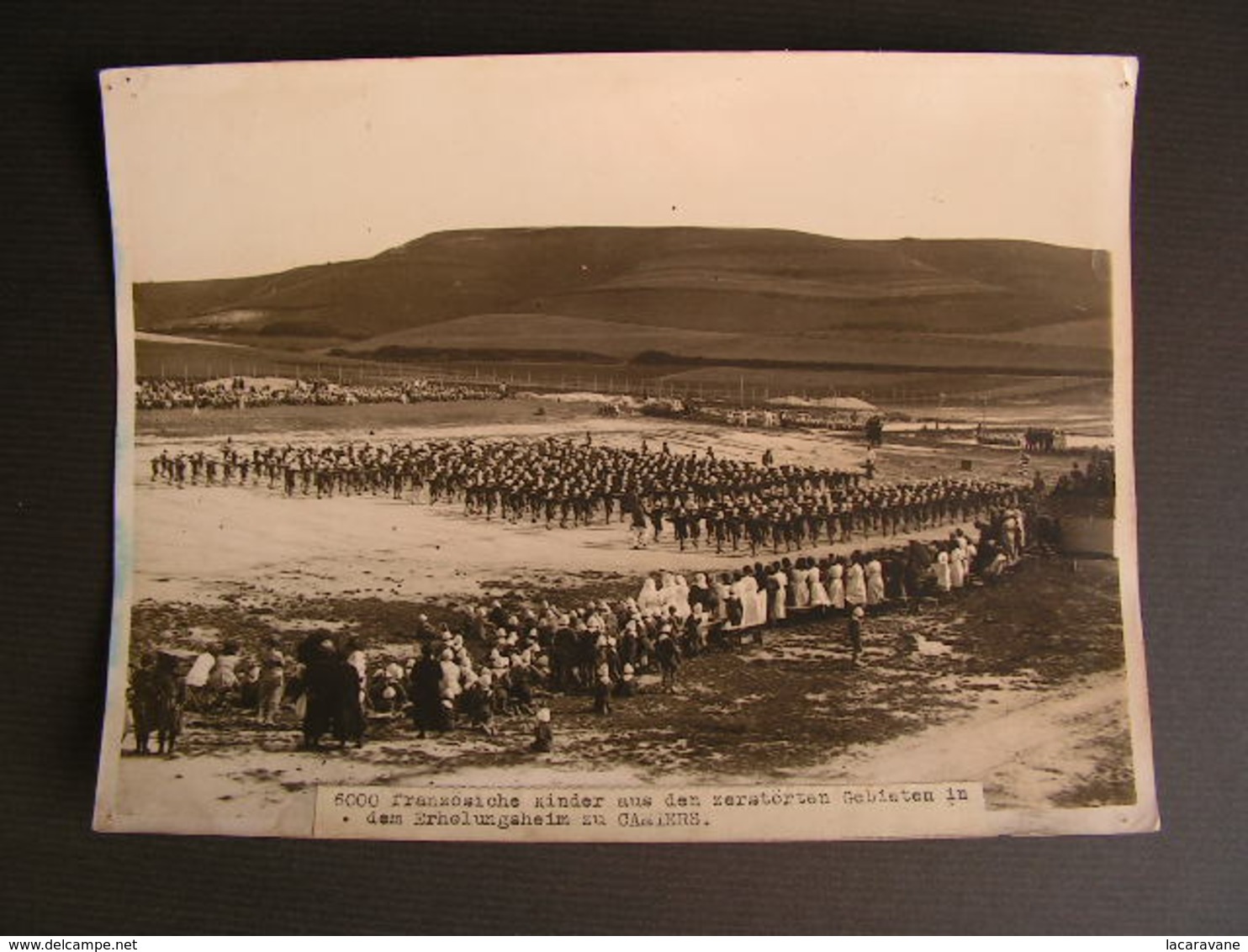 Photo Originale Henri Manuel Emile Ogier 6000 Enfants Au Camps De Camiers Pas De Calais 19 - Célébrités