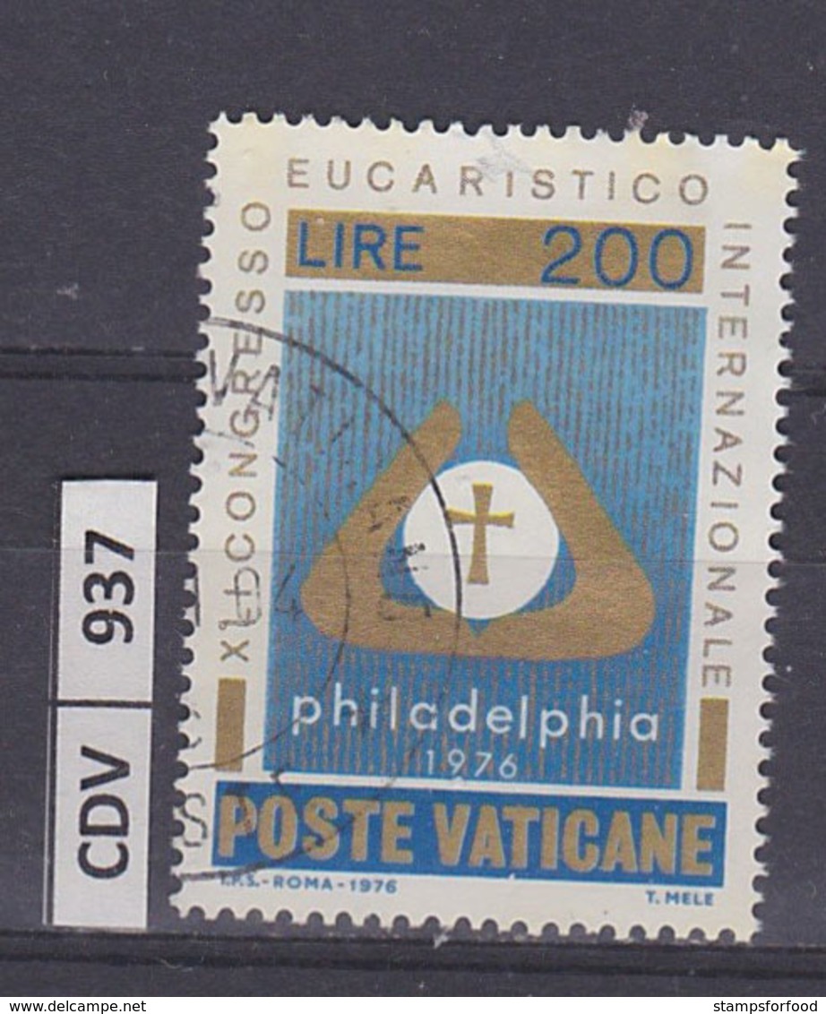 VATICANO  1976	Congresso Eucaristico L. 200 Usato - Oblitérés