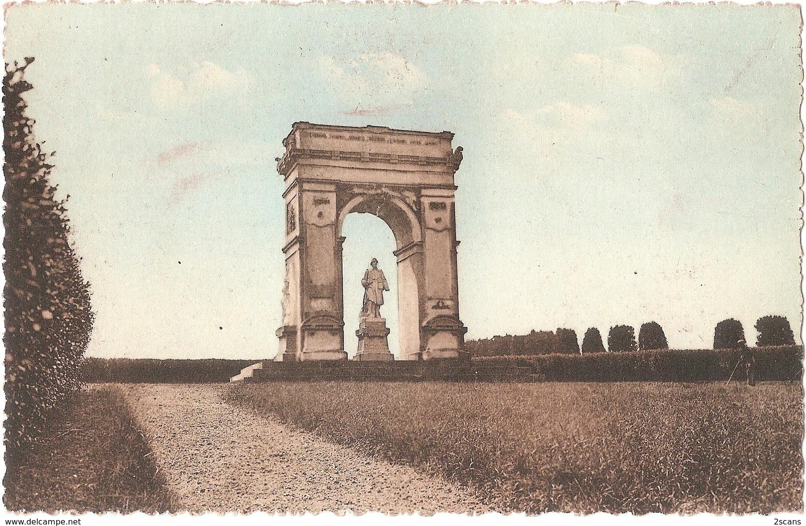 Dépt 80 - PROYART - PLAQUE De VERRE (négatif Photo) + La Carte Postale "Le Monument" - Édition Bazin - R. Lelong, Amiens - Autres & Non Classés