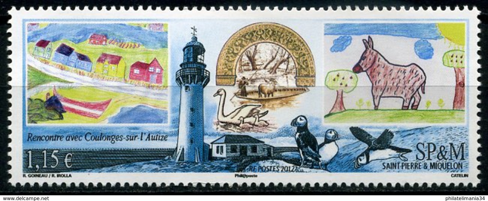 SPM 2012 - Rencontre Avec Le Poitou - Unused Stamps