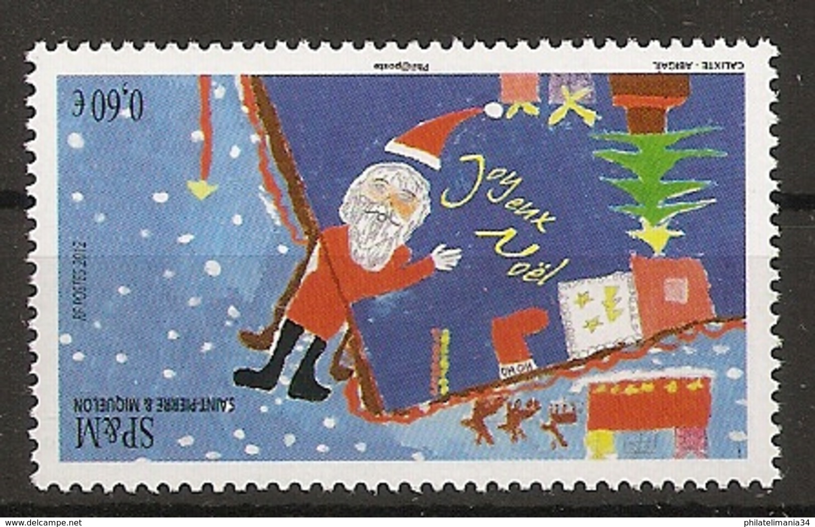 SPM 2012 - Noël - Unused Stamps