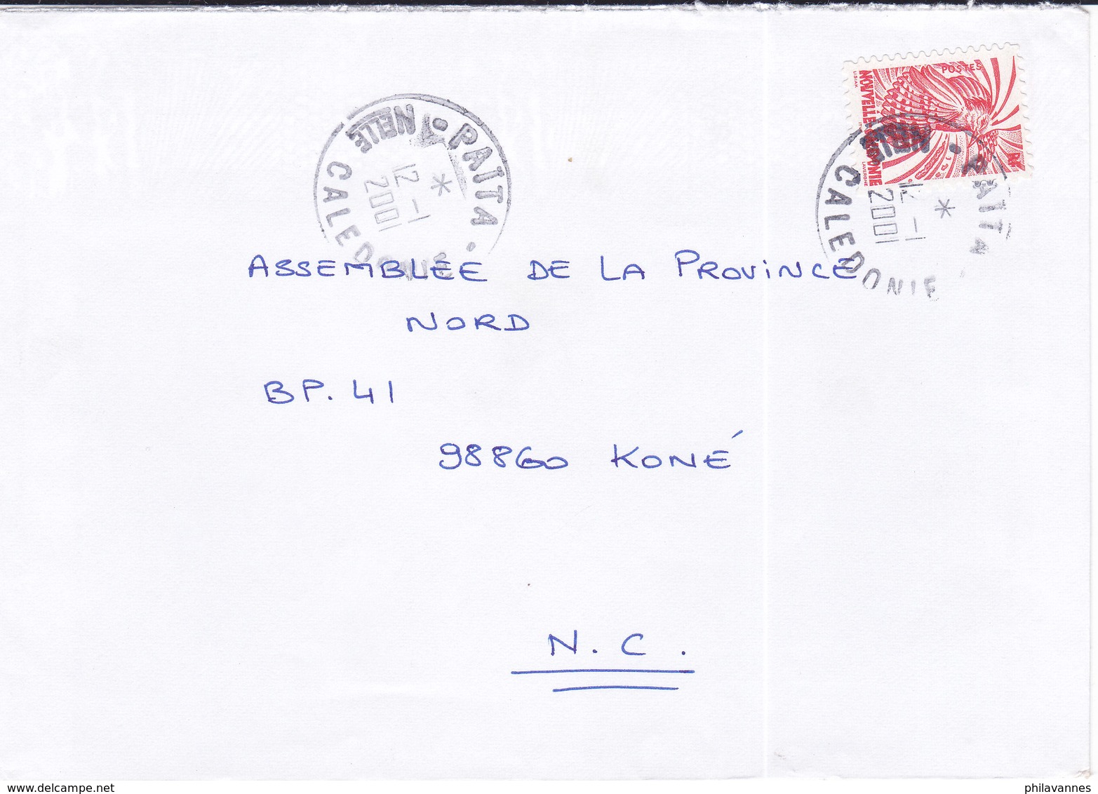 Nouvelle Calédonie, Lettre De PAITA, 2001, ( NC40) - Cartas & Documentos