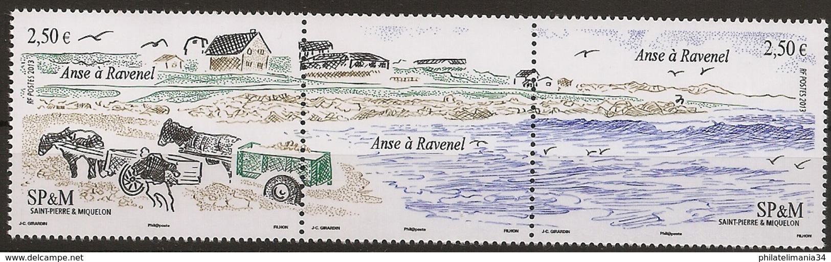 SPM 2013 - Anse à Ravenel - Unused Stamps