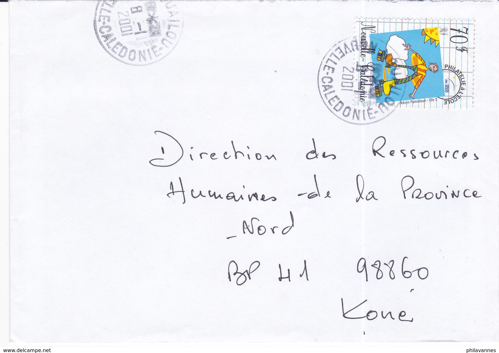 Nouvelle Calédonie, Lettre De HOUAILOU, 2001, ( NC48) - Cartas & Documentos