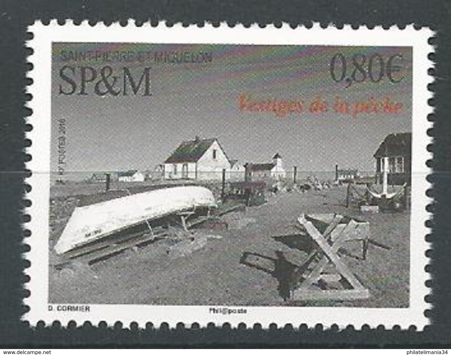 SPM 2016 - Vestiges De La Pêche - Unused Stamps