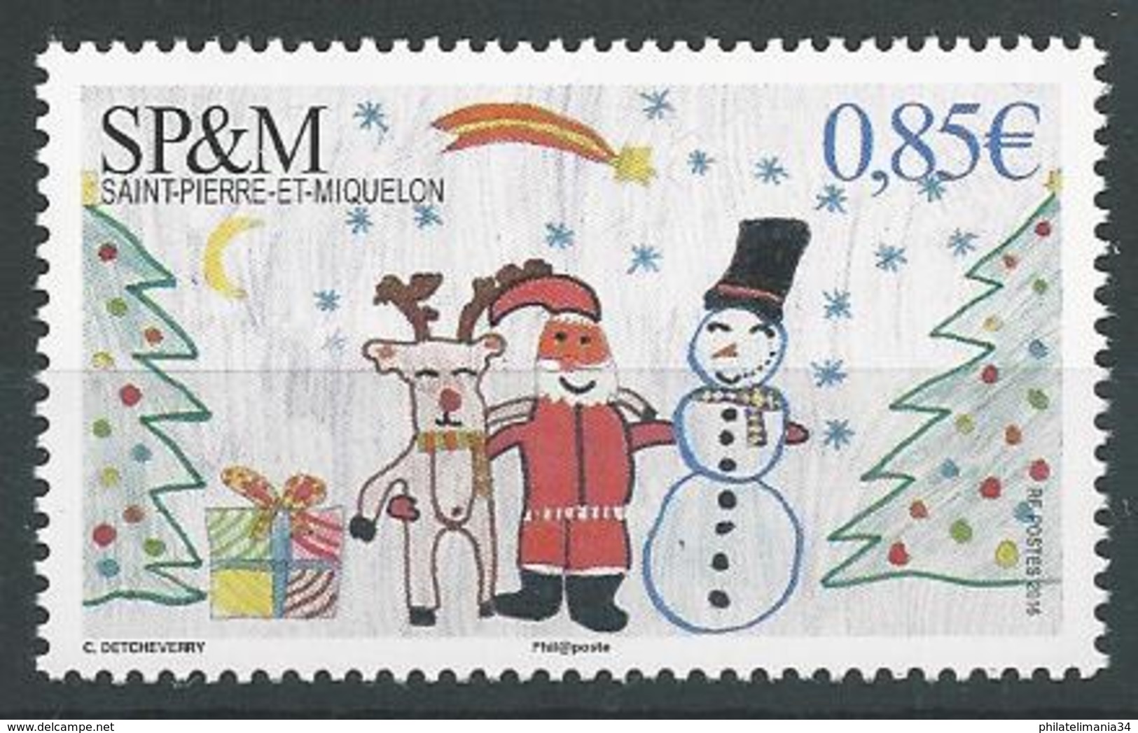 SPM 2016 - Noël - Unused Stamps