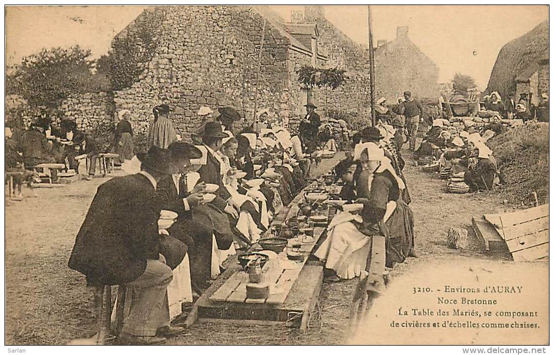 56 , AURAY , Noce Bretonne , Cachet Oblitération , Refusé Retour Envoyeur , * 252 88 - Auray