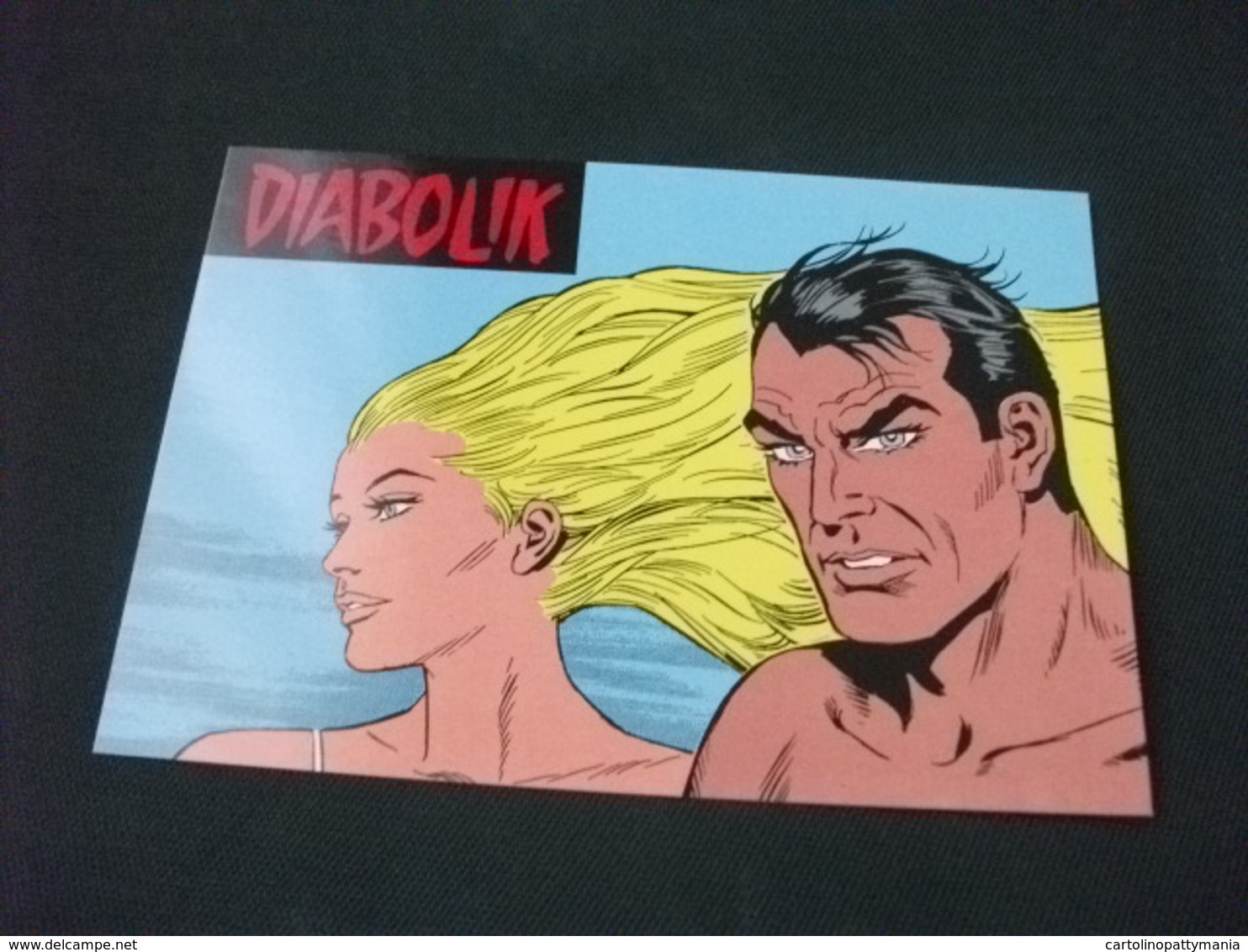 DIABOLIK ED EVA KENT PROMOCARD N° 823 - Bandes Dessinées