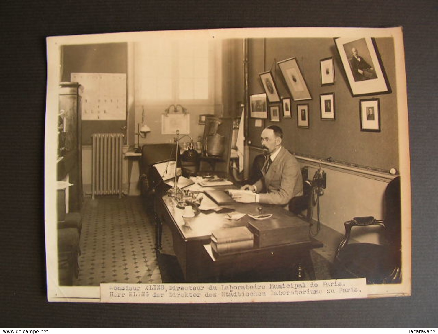 Photo Originale Henri Manuel 1920 Monsieur Kling Directeur Du Laboratoire Municipal De Paris 55 - Célébrités