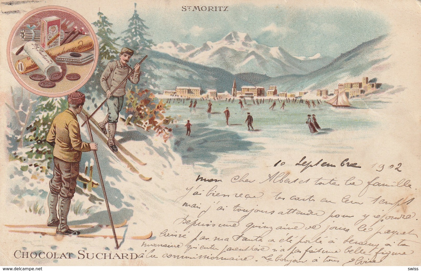 ST.MORITZ.  CHOCOLAT SUCHARD. - Saint-Moritz