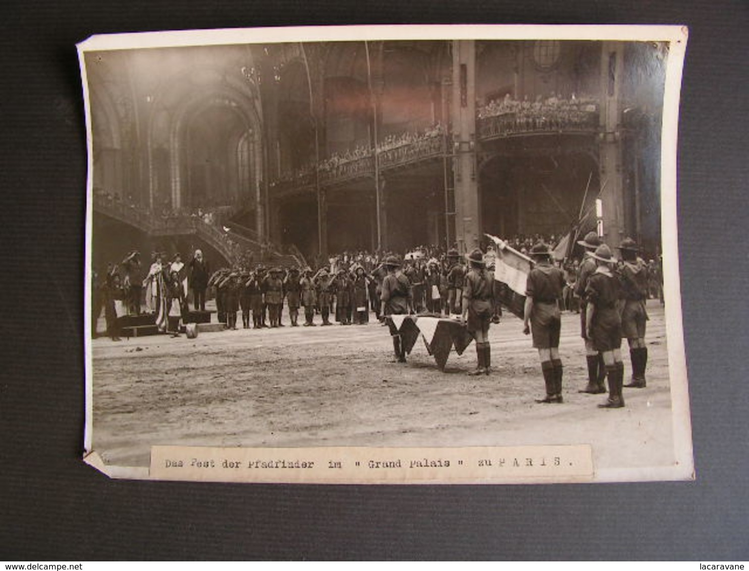 Photo Originale Henri Manuel 1920 La Fete Des Scouts Boy Scout Au Grand Palais Paris 67 - Célébrités