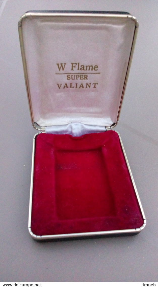 Coffret à Briquet VIDE  - W Flame SUPER VALIANT - Sans Le Briquet - Vintage Vers 1970 - Advertising Items