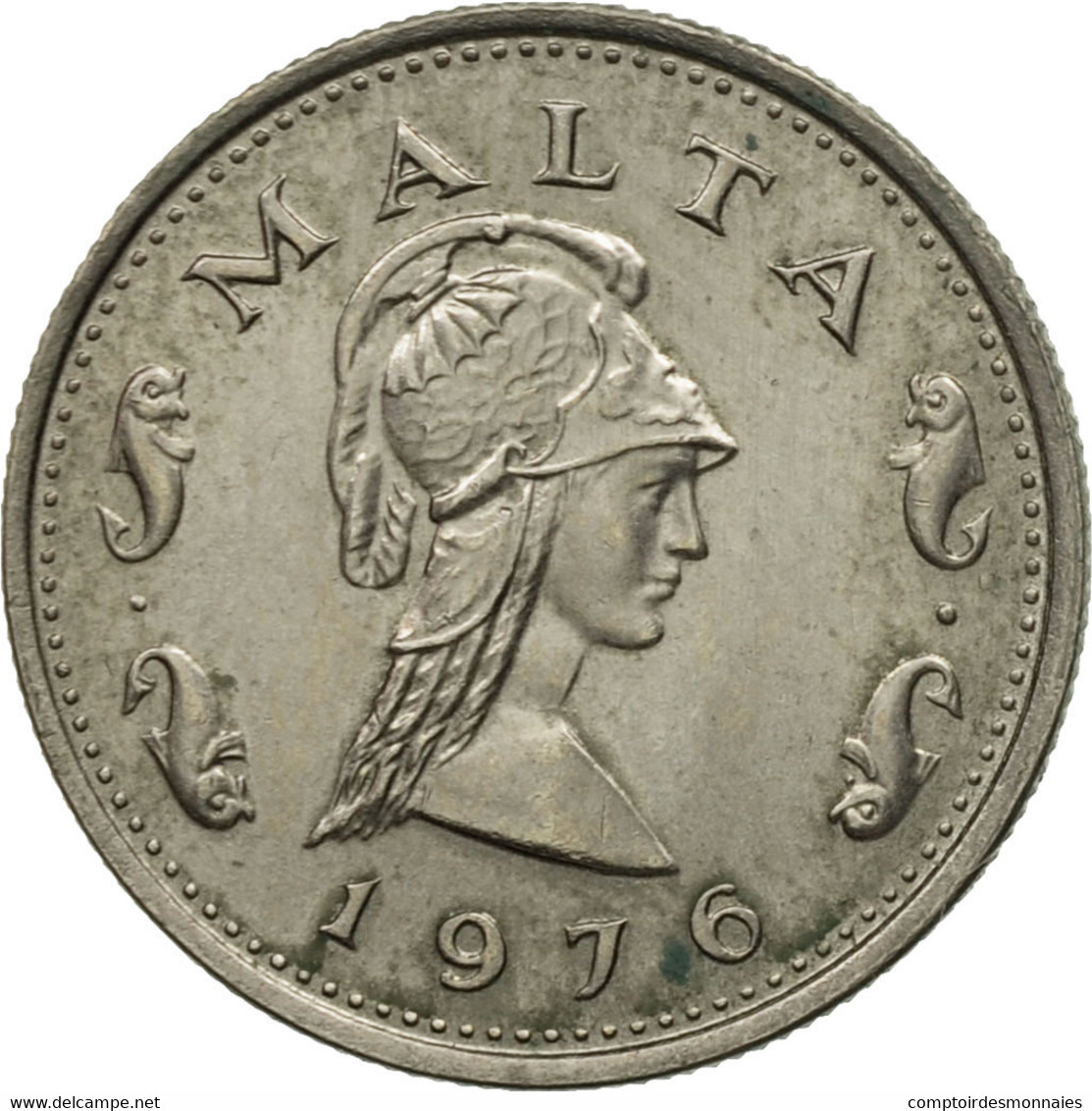 Monnaie, Malte, 2 Cents, 1976, British Royal Mint, TTB, Copper-nickel, KM:9 - Malte