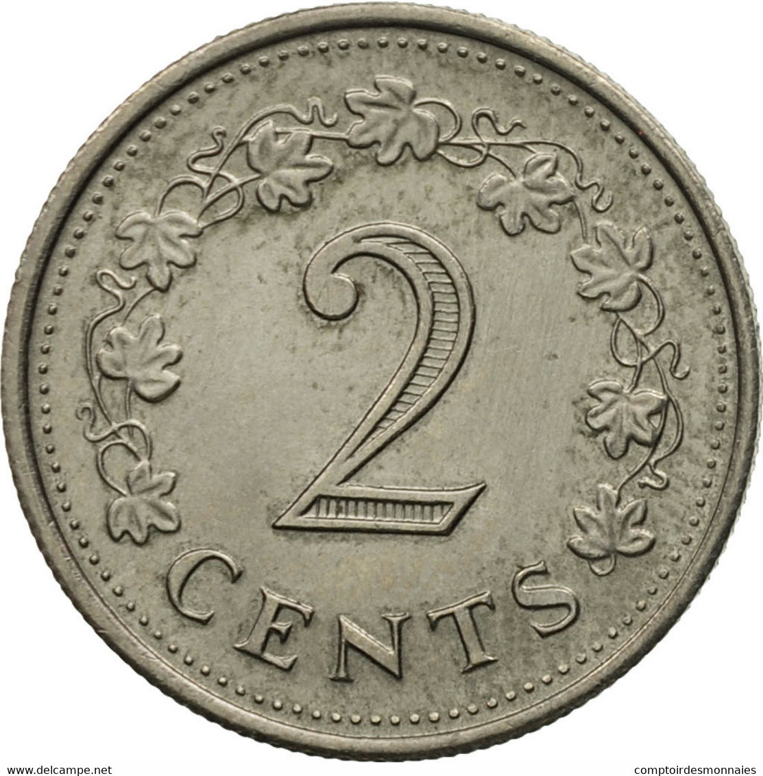 Monnaie, Malte, 2 Cents, 1976, British Royal Mint, TTB, Copper-nickel, KM:9 - Malte