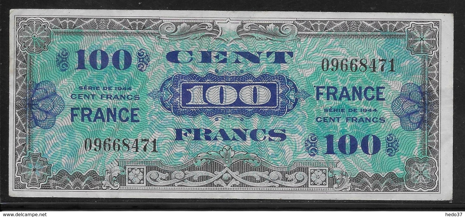 France - 100 Francs FRANCE - Fayette N°25-1 - TTB - 1944 Flag/France