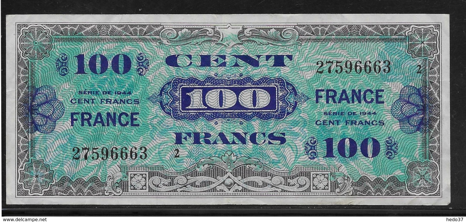 France - 100 Francs FRANCE Série 2 - Fayette N°25-2 - TTB - 1944 Drapeau/France