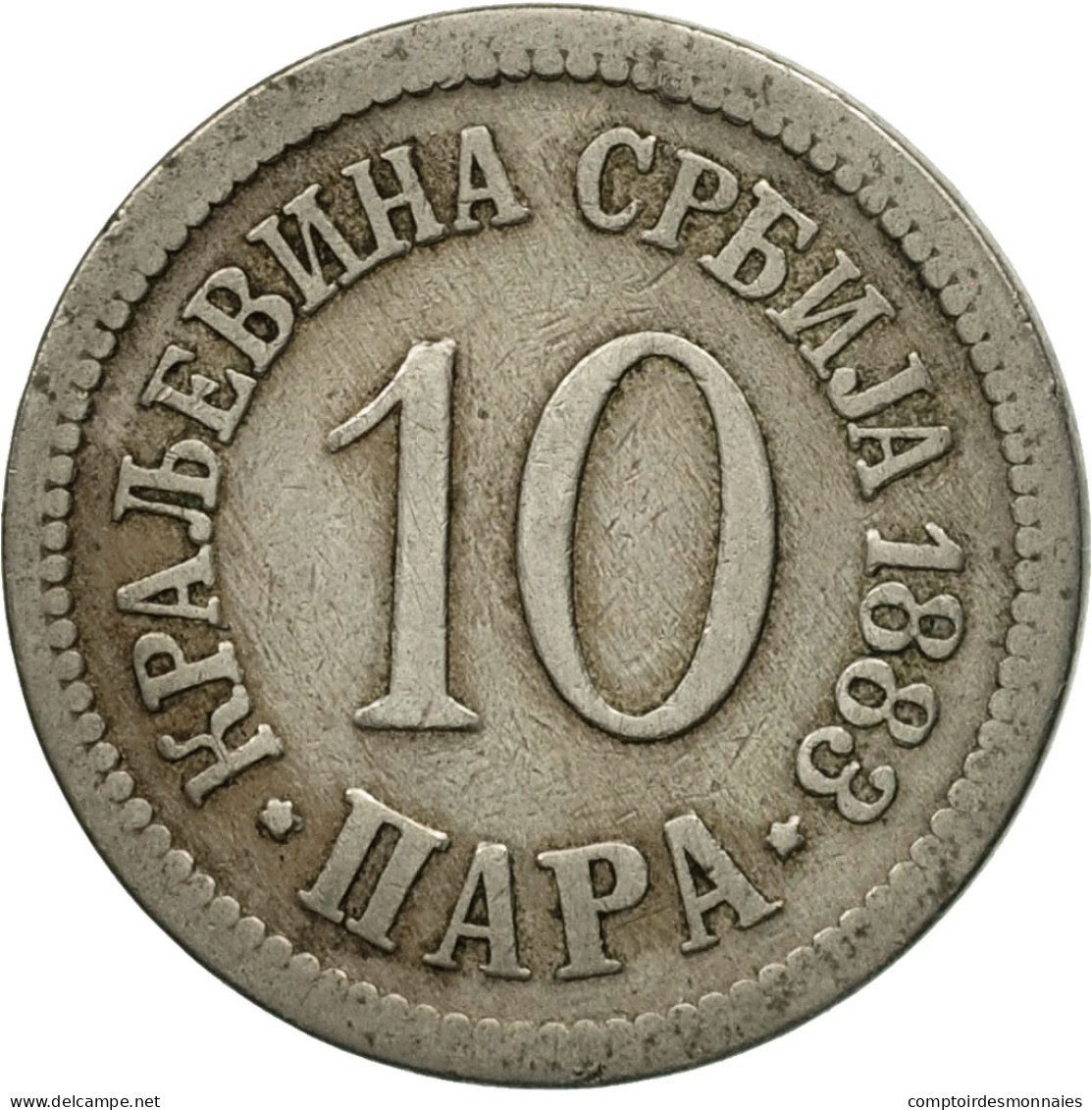Monnaie, Serbie, Milan I, 10 Para, 1883, TB+, Copper-nickel, KM:19 - Serbia