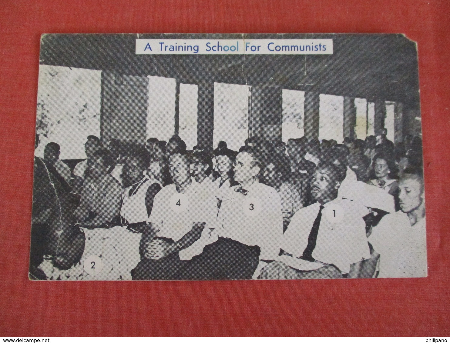 Martin Luther King Jr.  Training School For Communists  "As Is"  Crease   Ref 3043 - Historical Famous People