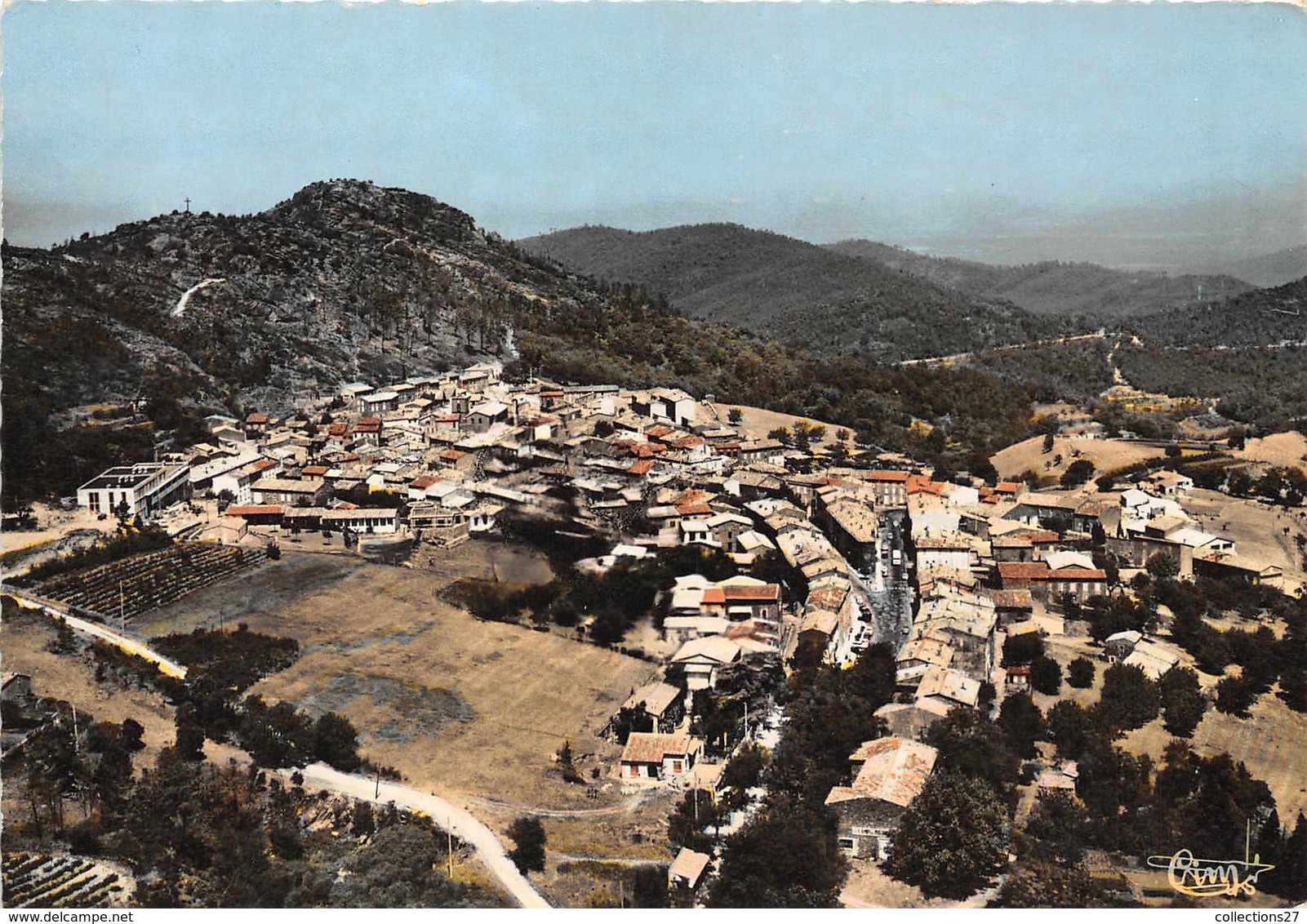 83-LA GARDE-FREINET- VUE GENERALE AERIENNE VERS LA CROIX - La Garde Freinet