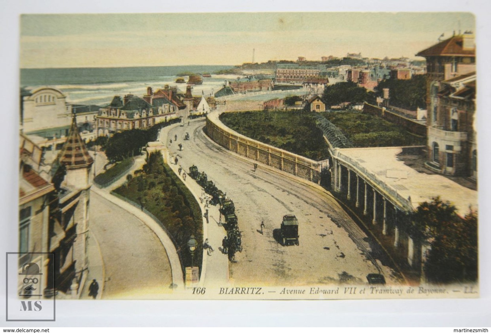 Postcard France - Biarritz - Avenue Edouard VII Tramway Bayonne - LL 166 - Biarritz