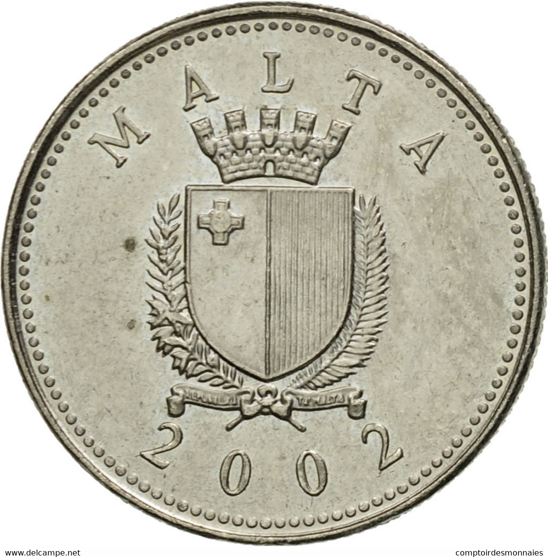 Monnaie, Malte, 2 Cents, 2002, TB+, Copper-nickel, KM:94 - Malte