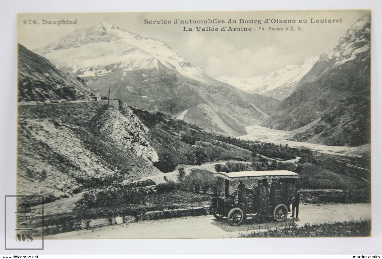 Postcard France - Dauphine - Bus Service - Service Automobiles Bourg D'Oisans Au Lautaret - Valle Arsine - Rivière E.R. - Grenoble