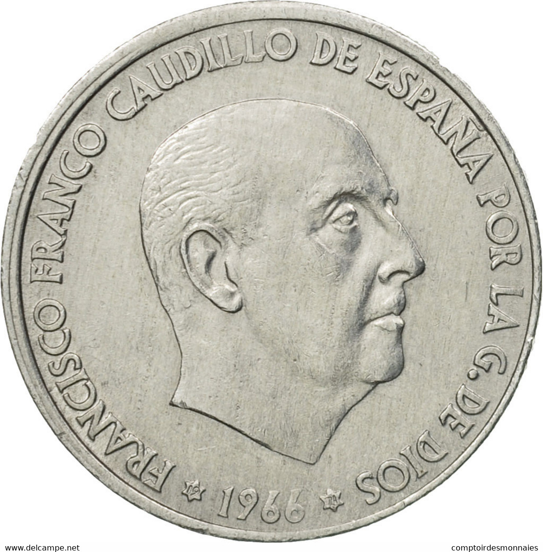 Monnaie, Espagne, Francisco Franco, Caudillo, 50 Centimos, 1971, TB+, Aluminium - 50 Centimos