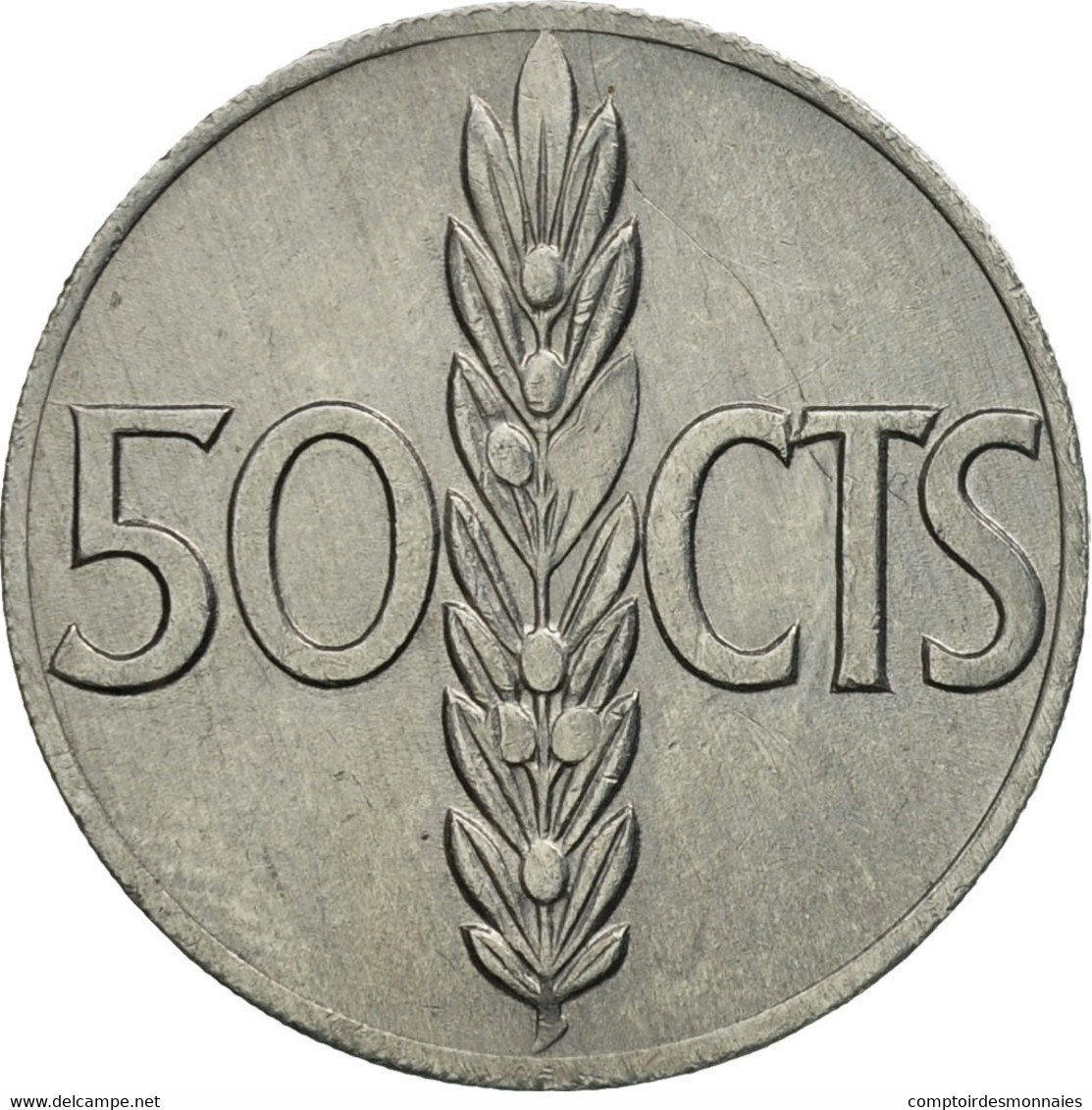 Monnaie, Espagne, Francisco Franco, Caudillo, 50 Centimos, 1971, TB+, Aluminium - 50 Centiem