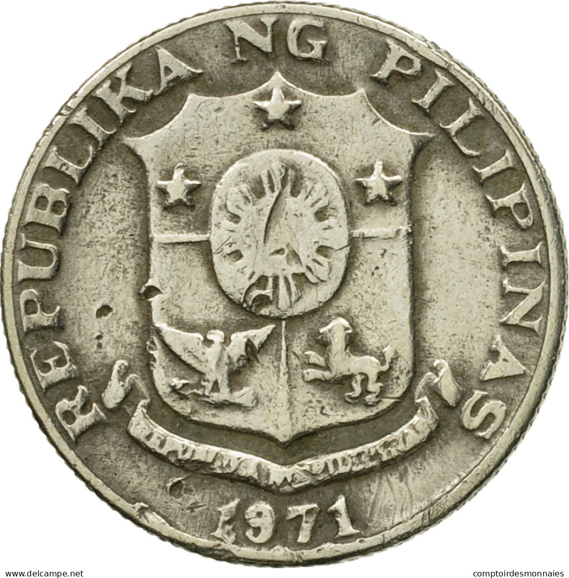 Monnaie, Philippines, 10 Sentimos, 1971, TB+, Copper-nickel, KM:198 - Philippines