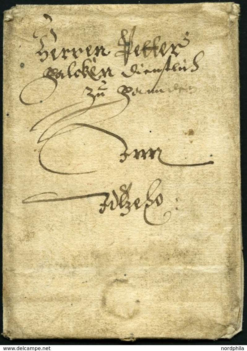 SCHLESWIG-HOLSTEIN - ALTBRIEFE Ca. 1643, Gut Erhaltene Kleine Briefhülle Aus Der Zeit Des 30jährigen Krieges Nach Itzeho - Prephilately